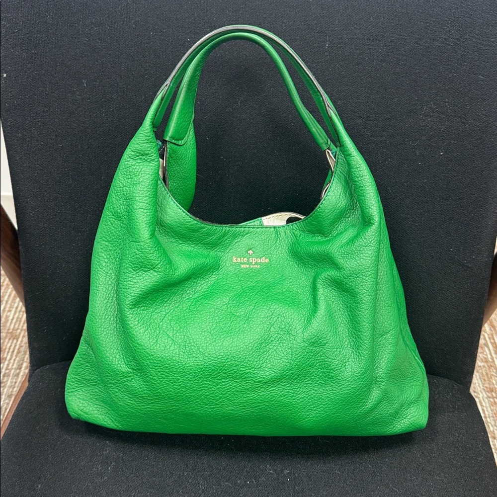 Kate Spade Vibrant Green Tote Pebbled Leather Southport Avenue